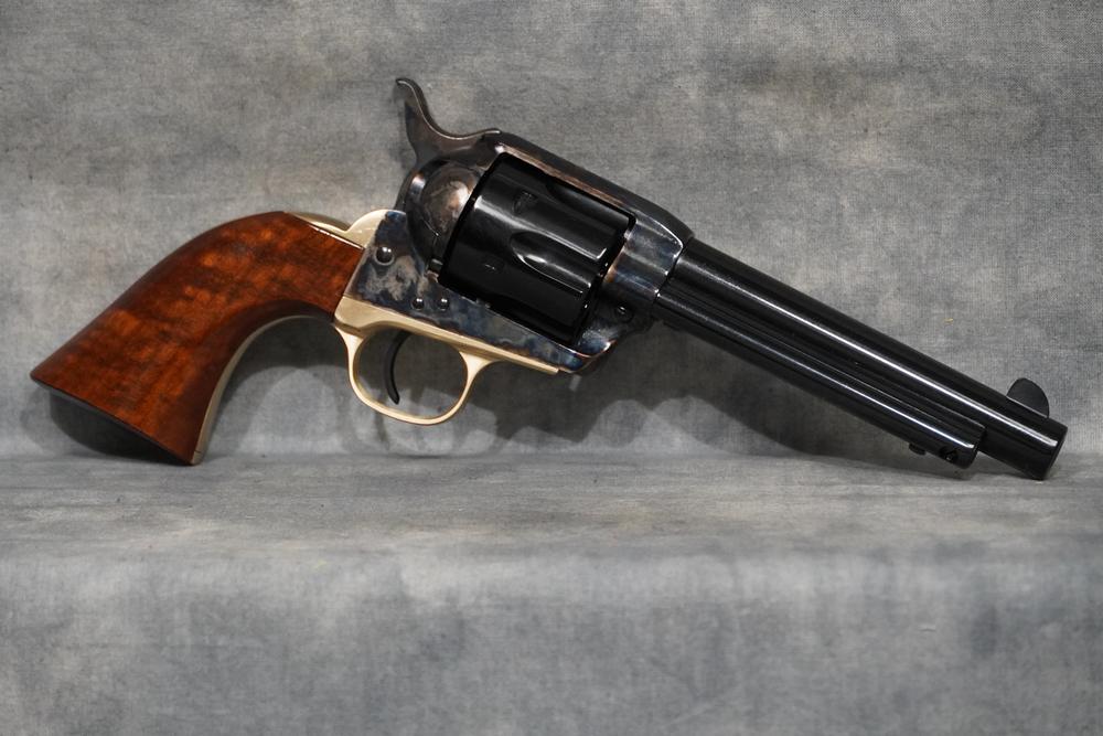 A. UBERTI 356211 9MM M-1873 CATTLEMAN-II BRASS 5.5` BBL 