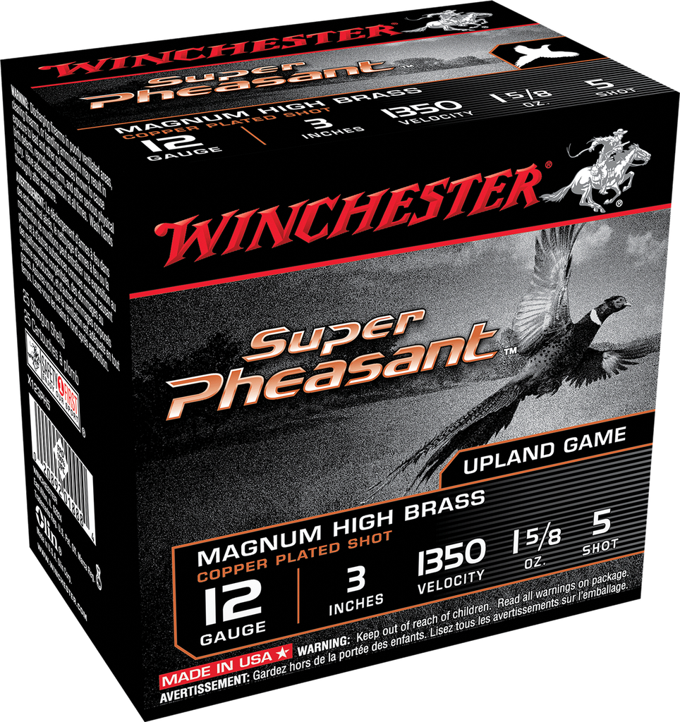 WINCHESTER X123PH5 SUPER PHEASANT MAGNUM 12 GAUGE 3" 1-5/8OZ 5 SHOT 25 RNDS