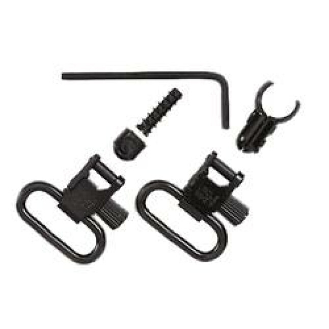 UNCLE MIKES QUICK DETACH MAGNUM BAND .22 RIMFIRE SLING SWIVELS 1" SWIVEL STEEL BLACK
