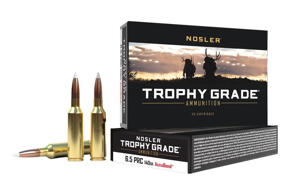 NOSLER 61014 TROPHY GRADE 6.5 PRC 140 GRAIN ACCUBOND 20 RNDS