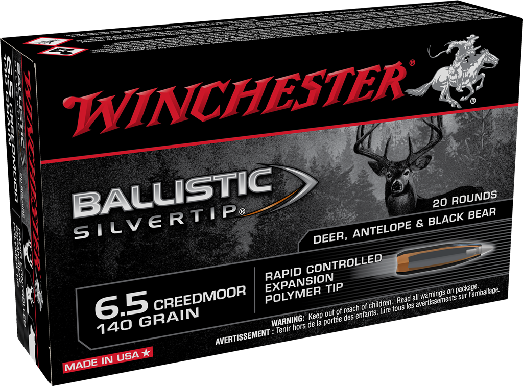 WINCHESTER SBST65CM BALLISTIC SILVERTIP 6.5 CREEDMOOR 140 GR BST 20 RNDS 