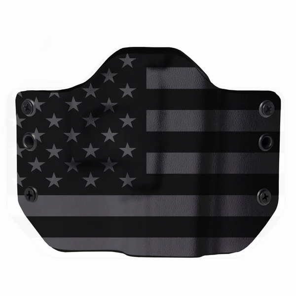 BULLSEYE HOLSTERS OWB-003-M-U OWB MEDIUM STEALTH BLACK FLAG