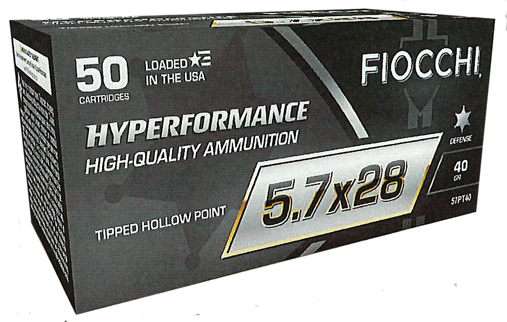 FIOCCHI 57PT40 HYPERFORMANCE 5.7X28MM 40GR THP 50 RNDS