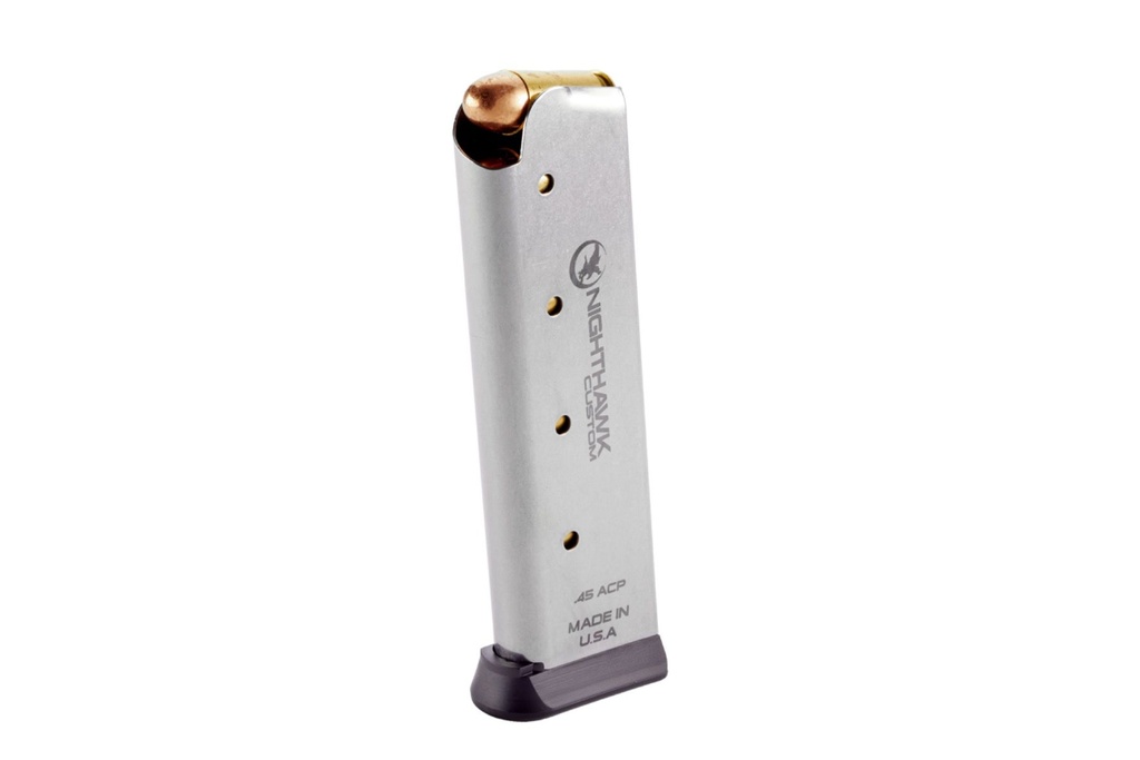NIGHTHAWK MG0042 1911 OEM 45 ACP 8 ROUND MAGAZINE STAINLESS