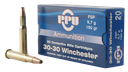 PPU PP30301 30-30 WIN FLAT SOFT POINT 150GR 20 RNDS 