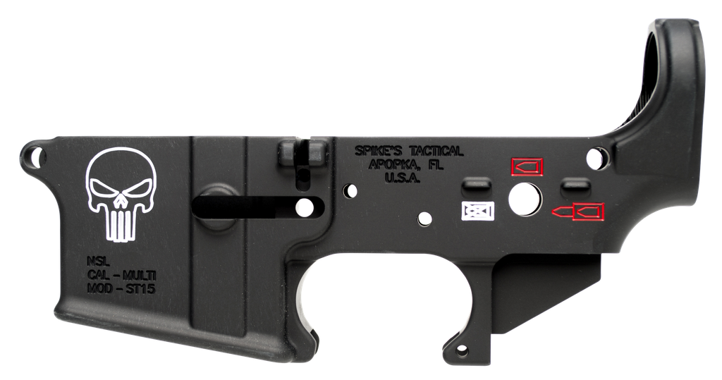 SPIKES TACTICAL STLS015CFA PUNISHER STRIPPED LOWER RECEIVER MULTI-CALIBER