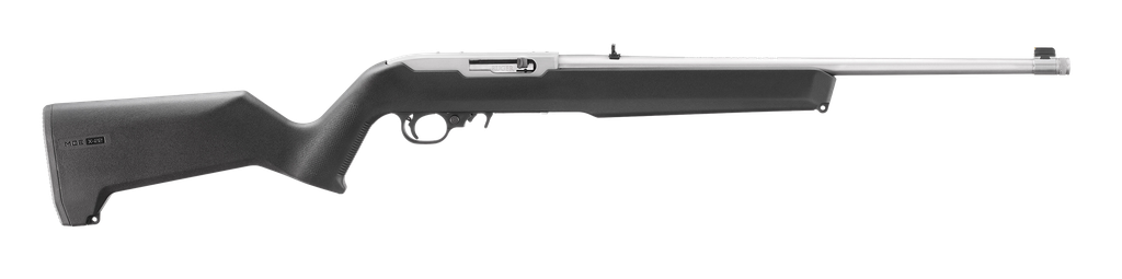 RUGER 10/22 22 LR 18.5" STAINLESS BLACK MAGPUL MOE X-22 STOCK 31217