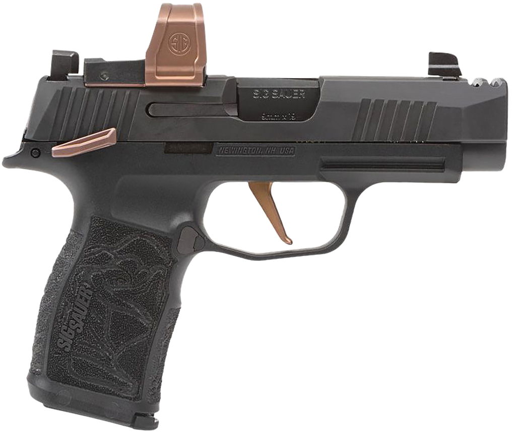 SIG SAUER P365 ROSE KIT W/RED DOT 12 RND MAG COMPENSATED