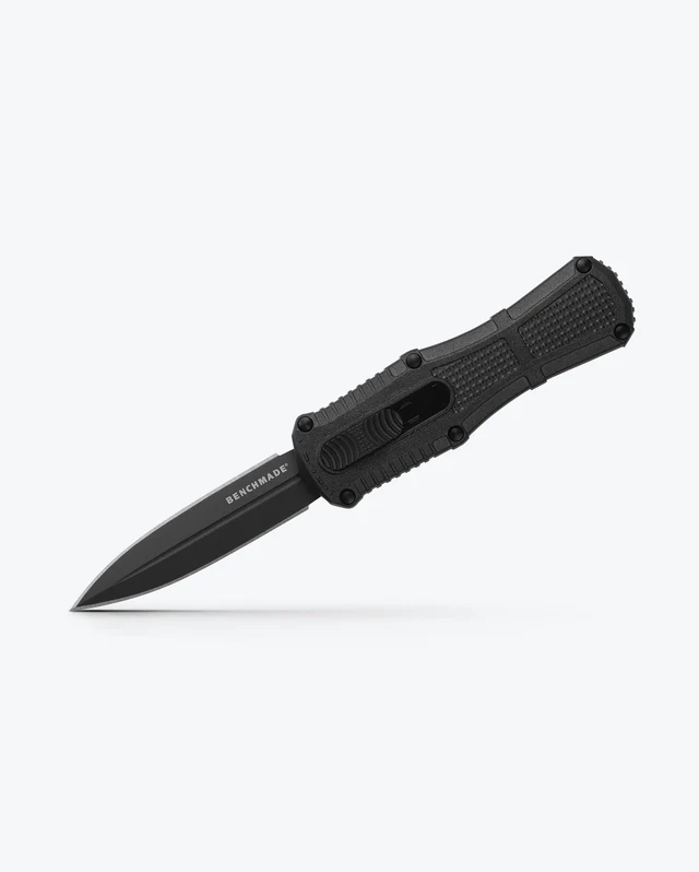 BENCHMADE 3375GY MINI CLAYMORE OTF AUTO OPEN D2 STEEL