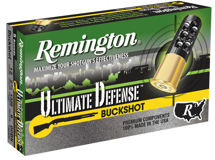 REMINGTON 20713 ULTIMATE DEFENSE BUCKSHOT 12 GA 2.75" 00 BUCK SHOT 5 RNDS