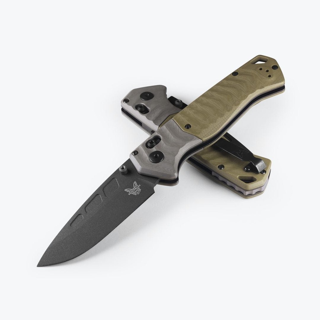 BENCHMADE 593BK PSK ASSISTED OPEN CPM- MAGNACUT STEEL