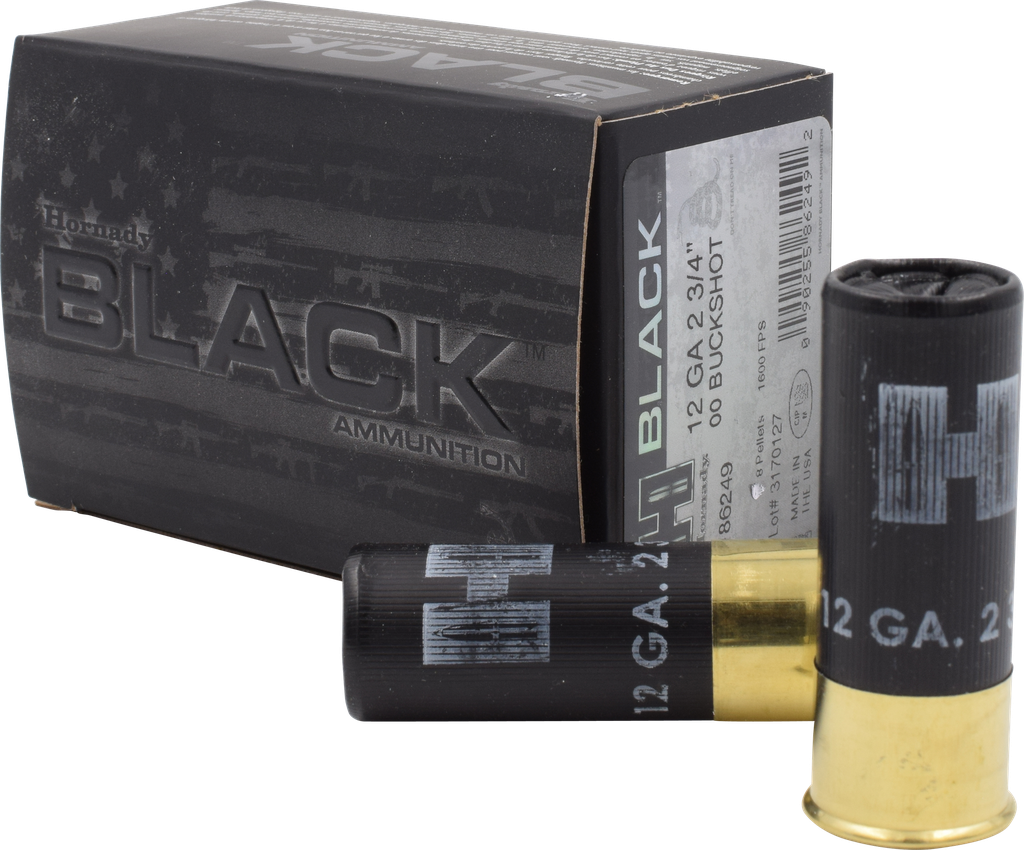 HORNADY 86249 BLACK  12 GA 2-3/4" 00 BUCK SHOT 10 RNDS