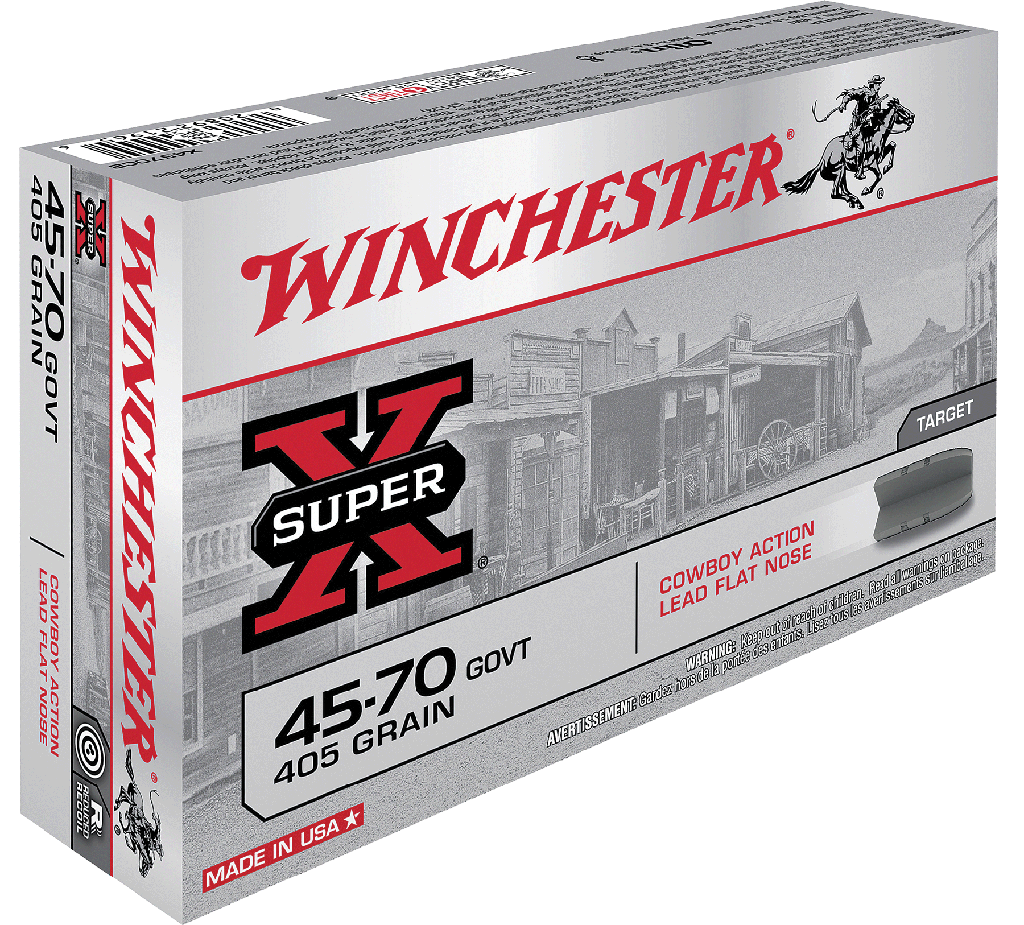 WINCHESTER X4570CB SUPER-X COWBOY ACTION 45-70 GOV'T 405 GRAIN LFN 20 RNDS