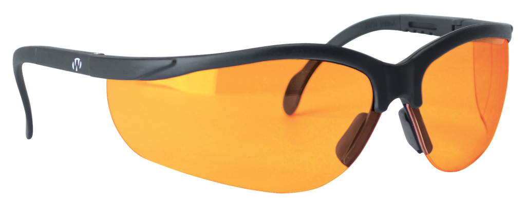 WALKER'S GWPAMBLSG SPORT GLASSES ADULT AMBER LENS POLYCARBONATE BLACK FRAME