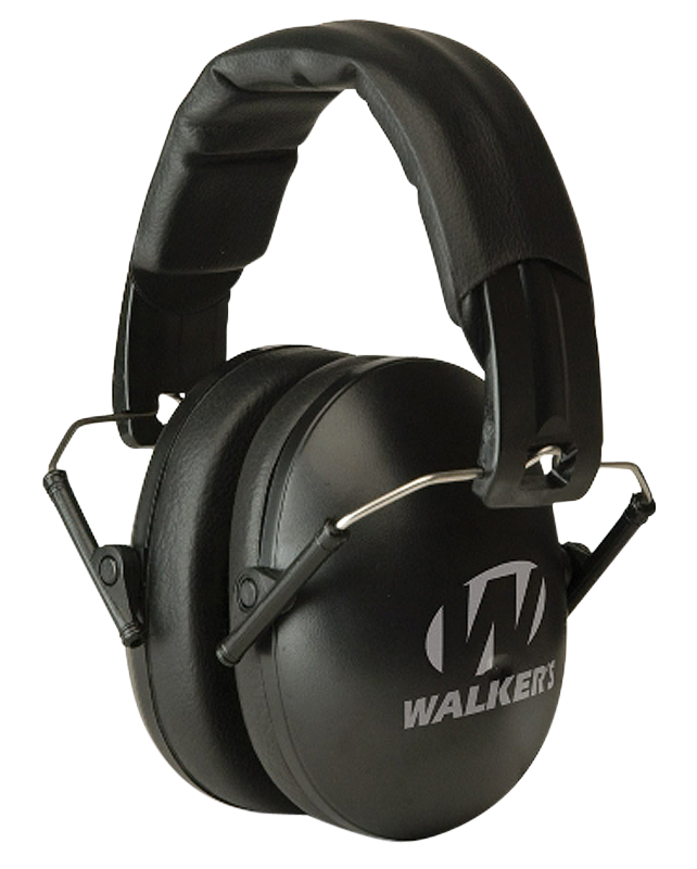 WALKER'S GWPYWFM2BLK FOLDING MUFF  23 DB OVER THE HEAD BLACK POLYMER FITS YOUTH/WOMEN