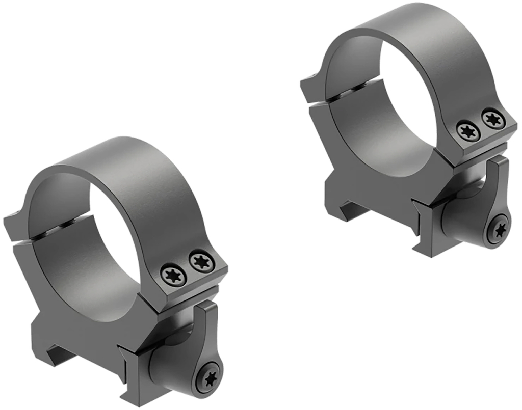 LEUPOLD 174076 QRW2 CROSS-SLOT SCOPE RING SET MATTE BLACK STEEL 30MM TUBE MEDIUM QUICK RELEASE PICATINNY/WEAVER