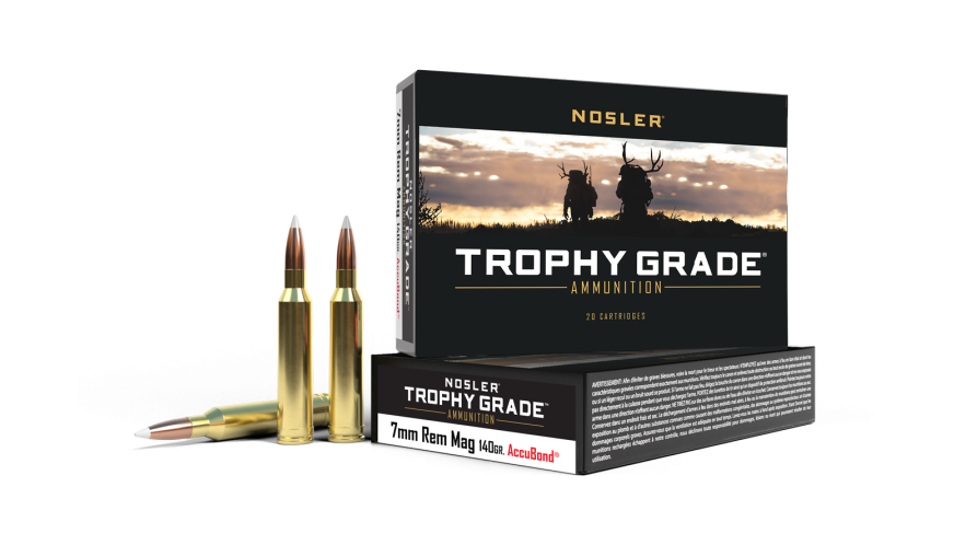 NOSLER 60033 TROPHY GRADE 7MM REM MAG 140 GRAIN ACCUBOND 20 RNDS