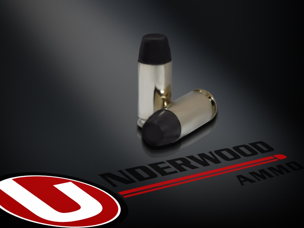 UNDERWOOD AMMO 9MM LUGER +P 147 GRAIN FLAT NOSE BLACK CHERRY COATED HARD CAST HUNTING AMMO 20 RNDS