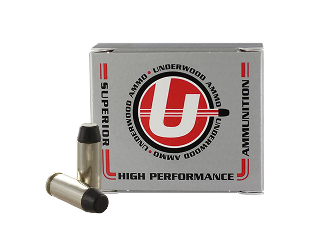 UNDERWOOD AMMO 242 10MM AUTO 220 GRAIN HARD CAST FLAT NOSE 20 RNDS