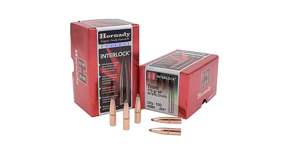 HORNADY 2850 INTERLOCK SP 7MM .284 CAL 175 GRAIN BULLETS 100 CNT