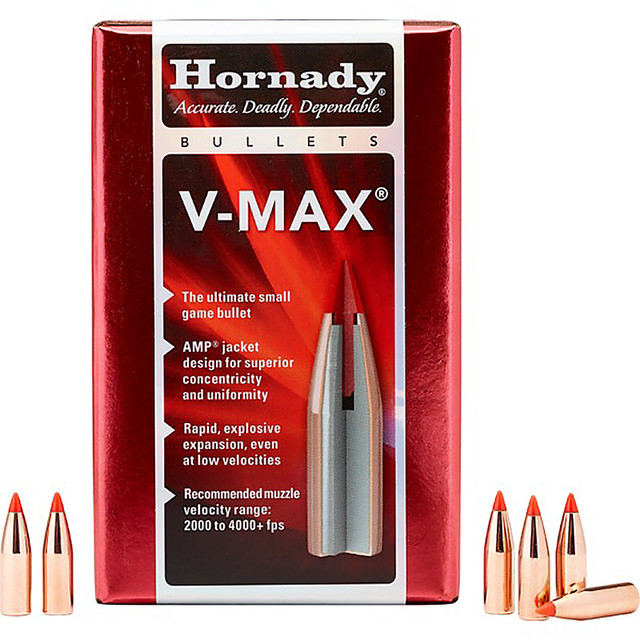 HORNADY 22520 V-MAX BULLETS .25 CAL .257" 75 GRAIN 100 CNT