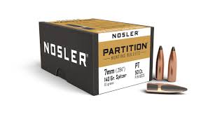 NOSLER 16325 PARTITION 7MM (.284) 140 GRAIN PARTITION SPITZER 50 CNT 