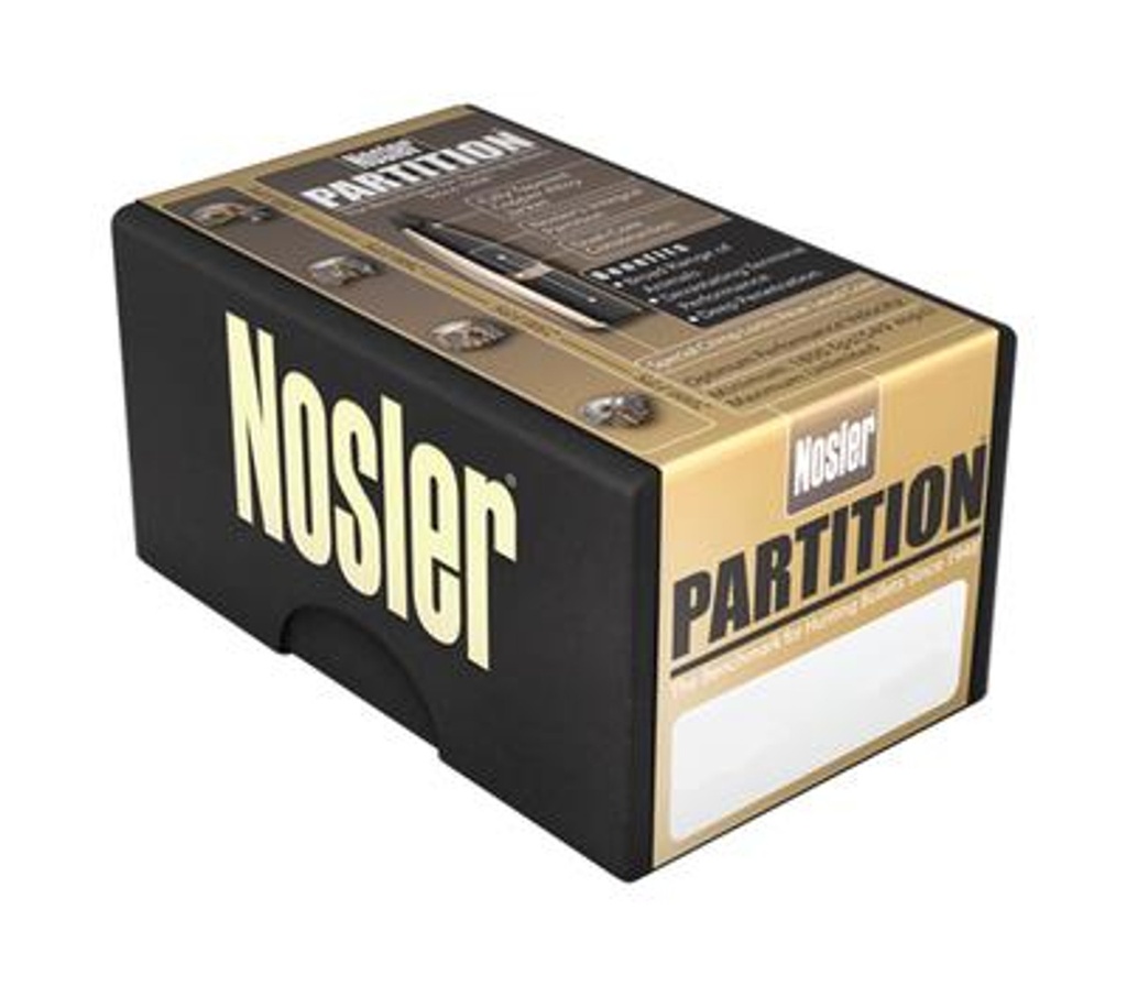 NOSLER PARTITION BULLETS 270 CALIBER (277 DIAMETER) 150 GRAIN SPITZER BOX OF 50 16323