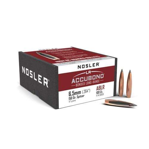 NOSLER 58930 ACCUBOND LONG RANGE BULLETS 6.5MM .264" 150 GRAIN 100 CNT