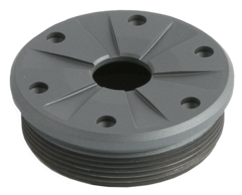 SILENCERCO AC1340 BRAVO FRONT CAP 7.62MM STAINLESS STEEL GRAY