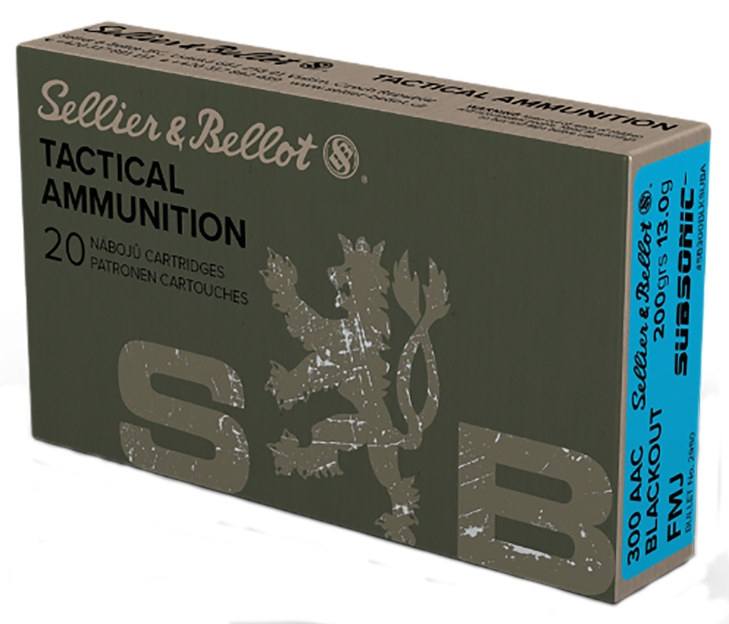 SELLIER & BELLOT SB300BLKSUBA 300 BLACKOUT 200 GR FMJ SUBSONIC 20 PER
