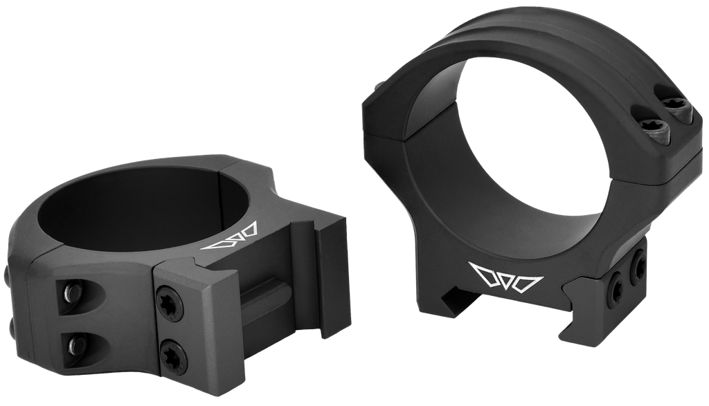 WARNE HYPERLITE RINGS 34MM LOW MATTE BLACK 8520M