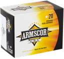 ARMSCOR AC97N USA 9MM LUGER 124 GRAIN JACKETED HOLLOW POINT 20 RNDS