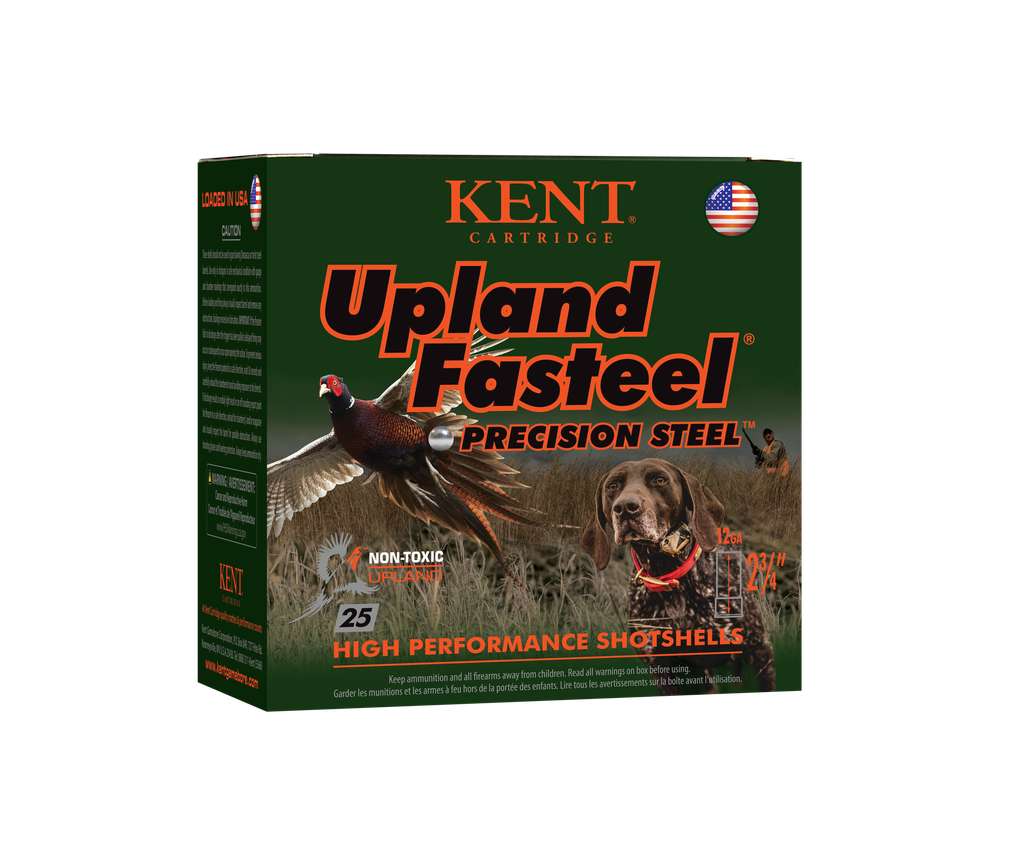 KENT CARTRIDGE K122US325 UPLAND FASTEEL 12GAUGE 2.75" 1 1/8OZ 5SHOT 25 PER BOX/10 CASE
