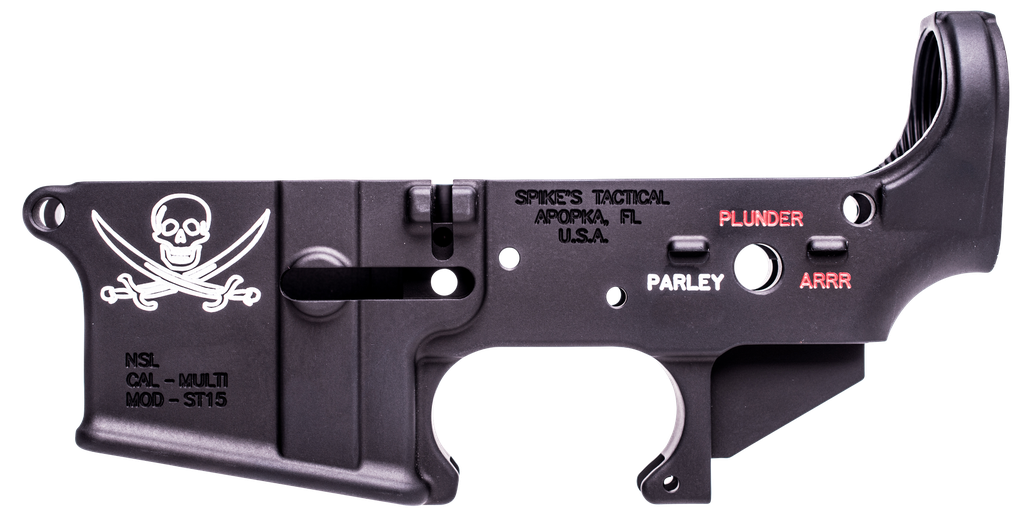 SPIKES STLS016CFA CALICO JACK STRIPPED LOWER RECEIVER MULTI-CALIBER