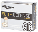 SIG SAUER E380A1-20 ELITE DEFENSE 380 ACP 90 GRAIN V-CROWN JHP 20 RNDS