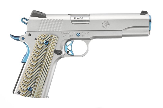 RUGER 6799 SR1911 TALO 45 ACP BLUE PVD SS