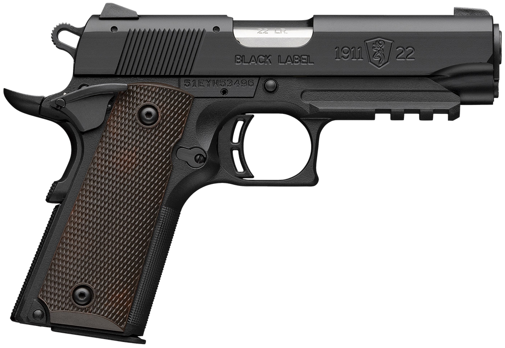 BROWNING 051066490 1911-22 BLACK LABEL COMPACT 22 LR 3.63"