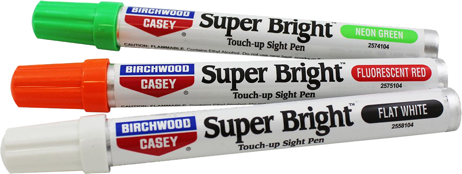 BIRCHWOOD CASEY 15116 SUPER BRIGHT TOUCH-UP SIGHT PENS RED/WHITE/GREEN