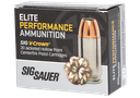 SIG SAUER E10MM20020 ELITE PERFORMANCE 10MM AUTO 200GR V-CROWN JACKETED HOLLOW POINT 20 PER