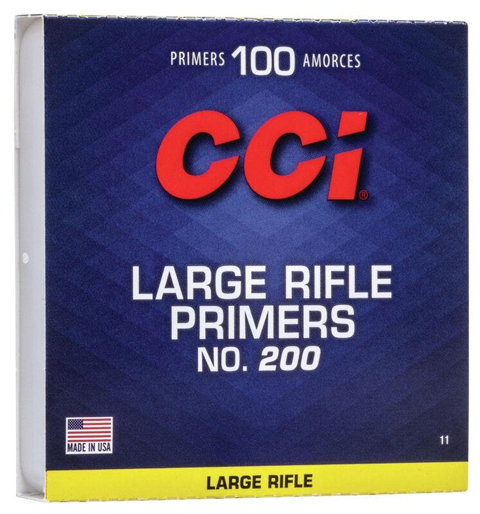 CCI #200 LARGE RIFLE PRIMERS 100 CNT 
