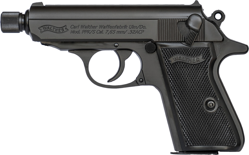 WALTHER ARMS 4796059 PPK/S 32 ACP 7+1 3.30" BLACK STEEL TH BBL