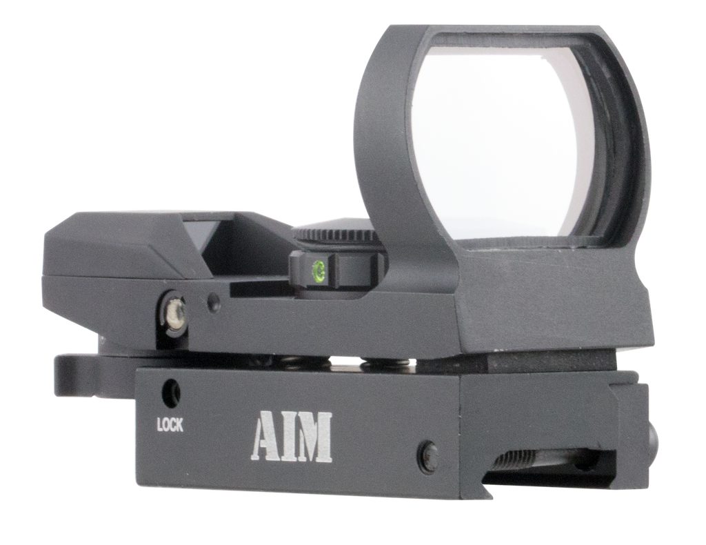 AIM SPORTS RT4WF1 REFLEX SIGHT WARFARE EDITION MATTE BLACK 1X 24MM X 34MM RED/GREEN MULTI RETICLE