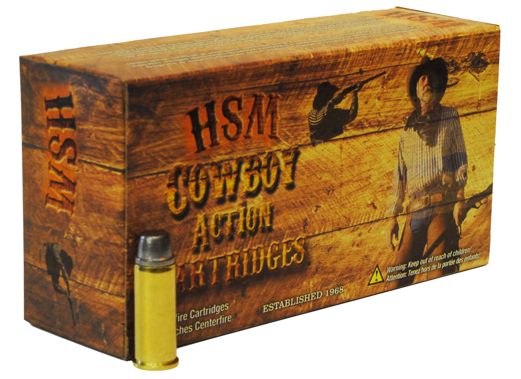 HSM 38401N COWBOY ACTION 38-40 WIN 180 GRAIN ROUND NOSE FLAT POINT 50 RNDS