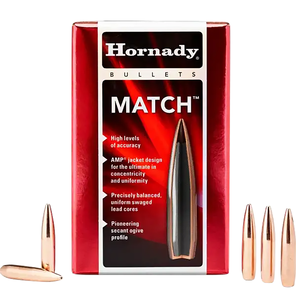 HORNADY 2249 22 CAL .224 52 GR HOLLOW POINT BOAT TAIL MATCH 100 PER BOX