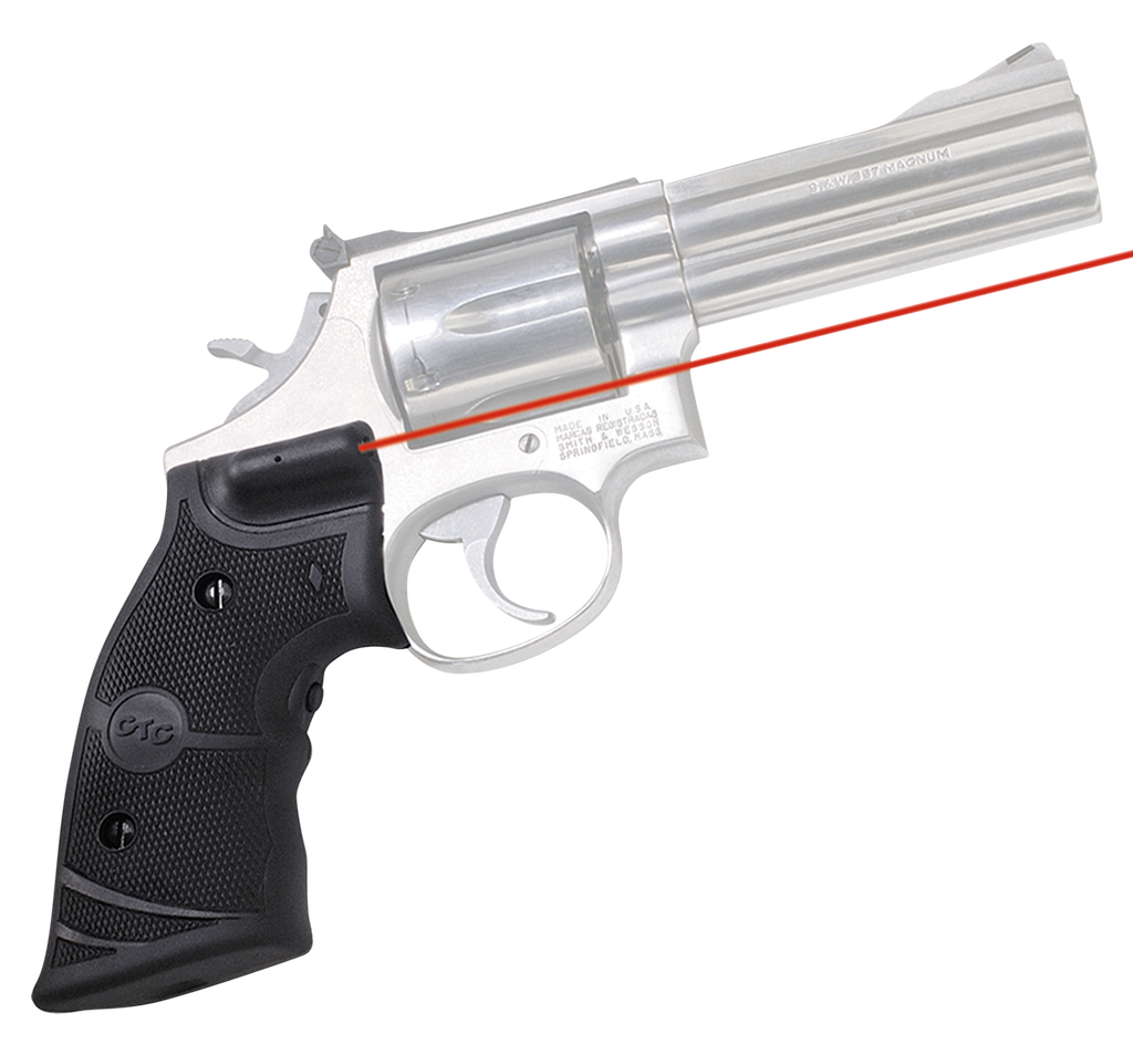 CRIMSON TRACE 011290 LG-308 LASERGRIPS BLACK RED LASER SMITH & WESSON K & L FRAMES ROUND BUTT