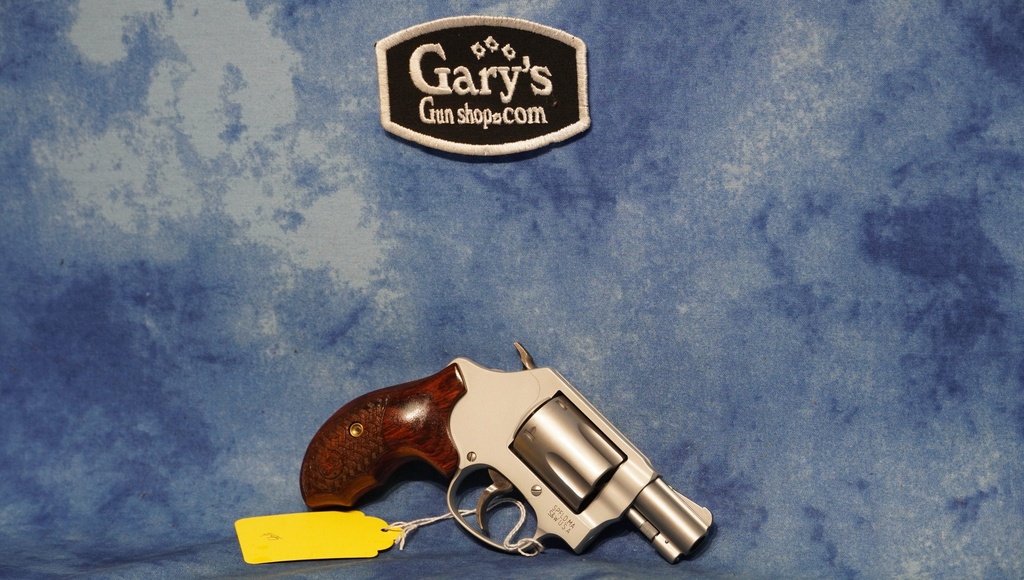 USED SMITH & WESSON MODEL 637 38 SPECIAL WOOD GRIPS