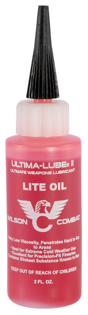 WILSON COMBAT 621-2 ULTIMA-LUBE II LITE OIL AGAINST WEAR 2 OZ SQUEEZE BOTTLE