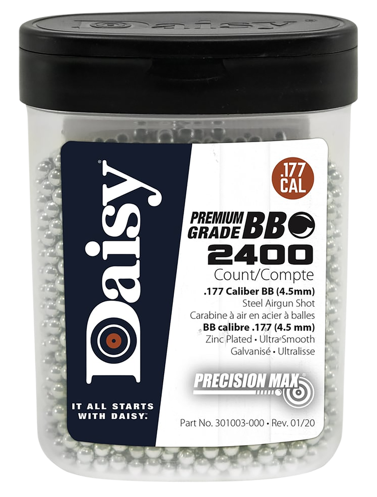 DAISY 980024446 PRECISIONMAX PREMIUM 177 ZINC-PLATED STEEL 2400/BOTTLE