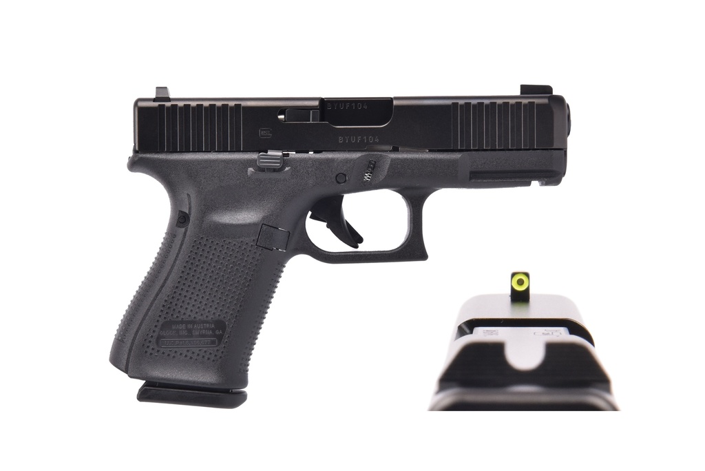 GLOCK PA195S303UC G19 GEN 5 9MM 15 RND BLACK AMERIGLO SIGHTS