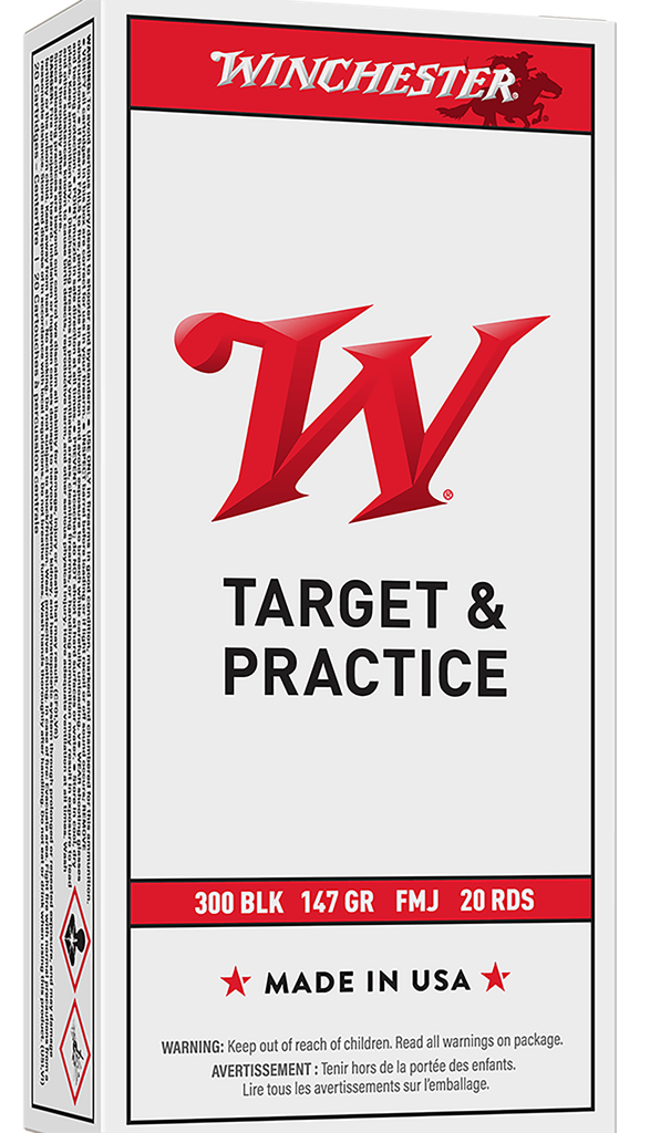 WINCHESTER USA300B147 USA 300 BLACKOUT 147 GRAIN FMJ OT 20 RNDS